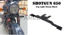 Fit For Royal Enfield Shotgun 650 Fog Light Mount Black - SPAREZO